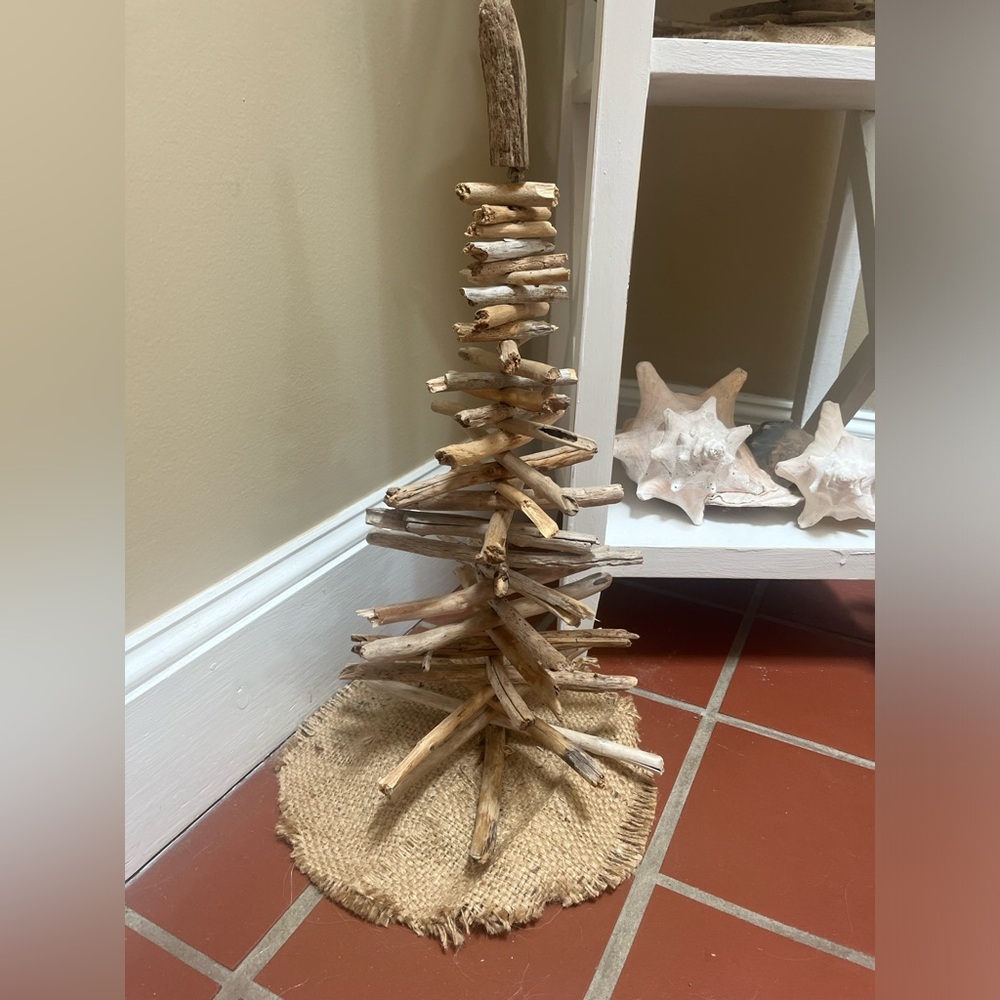 Maine driftwood tree